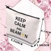 BDPWSS X-Ray Tech Gift Radiographer Makeup Bag Keep Calm And Beam On For Radiation Therapist Gifts Radiographer inspirational gift (Calm beam) view 2
