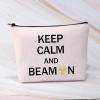 BDPWSS X-Ray Tech Gift Radiographer Makeup Bag Keep Calm And Beam On For Radiation Therapist Gifts Radiographer inspirational gift (Calm beam) view 4