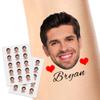 15pcs Custom Tattoos Personalized Temporary Tattoos with Photo Face Waterproof Name Logo Tattoos Stickers Funny For Women Men Kids Gifts for Birthday Party Wedding Bride Groom Decor view 1