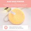 minkissy 5pcs Rounded Makeup Pads Washable Face Cleaning Sponges for Gentle Makeup Removal and Colors view 2
