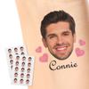 15pcs Custom Tattoos Personalized Temporary Tattoos with Photo Face Waterproof Name Logo Tattoos Stickers Funny For Women Men Kids Gifts for Birthday Party Wedding Bride Groom Decor view 1