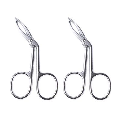 2pcs Eyebrow Scissor beard scissor nose hair scissor brow shaping Eyebrow Stainless