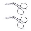 2pcs Eyebrow Scissor beard scissor nose hair scissor brow shaping Eyebrow Stainless view 4