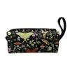 Butterflies Moths Flower Makeup Bag For Women, Portable Cosmetic Bag Zipper Pouch Travel Toiletry Organizer Bag view 1