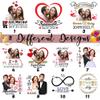 Custom Wedding Celebration Tattoo Personalized Party Fake Tattoos with Photo & Text 1 Set 15 Sheets view 4