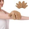 HealthAndYoga Silk Garshana Ayurvedic Massage Gloves - Electro Static Lymph Circulation Boost - 100% Natural Dry Skin Brushing and Exfoliation and Excess Fat Treatment - Mitt Style 1 Pair view 1
