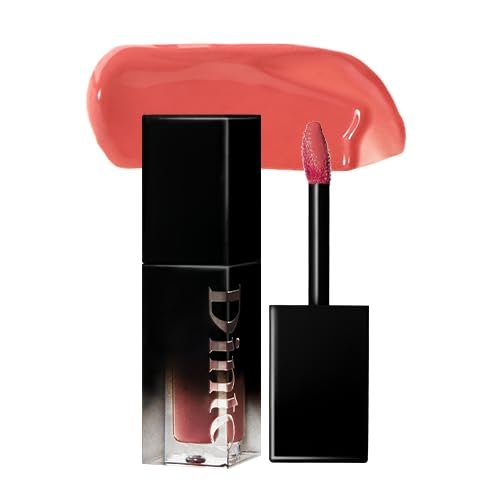 DINTO Blur-Glowy Lip Tint - Glossy Finish, Hydrating, Long Lasting, Lightweight Texture, Non-Sticky, Vegan & Cruelty-Free, K beauty (206 Gratia, 0.11 fl.oz)