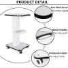 3 Tier Beauty Equipment Cart Beauty Rolling Trolley Cart Equipment Mobile Salon Spa Service Instrument Aluminum Alloy Barbershop Holder Organizer with Wheels and Tray view 4