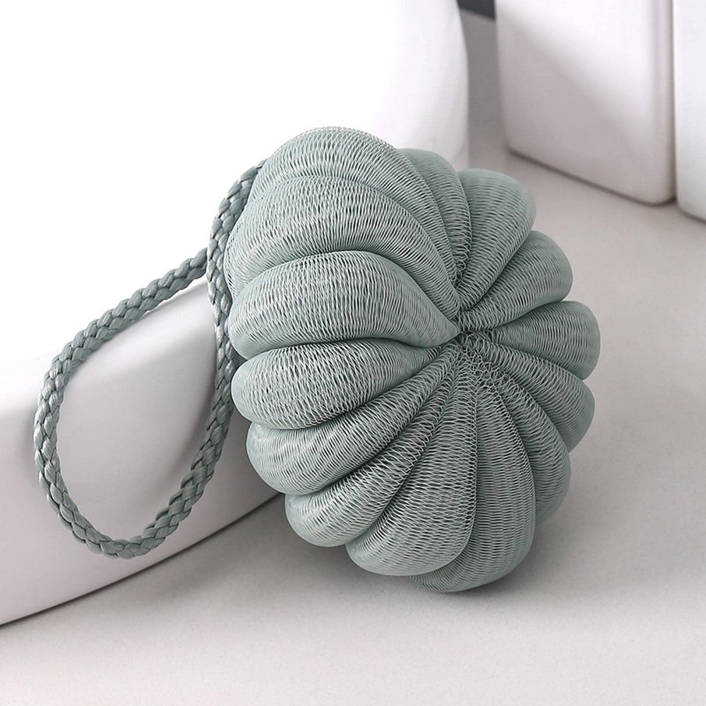 LAPPR Plain Bath Flower Adult Bath Ball is Easy to Bubble, Rich Bath Flower Ball 50gpumpkinbathballgreen