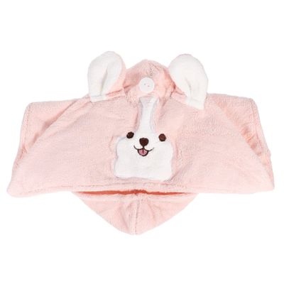 minkissy Cartoon Dry Hair Cap Hair Towel Quick Dry Hair Turbans Towel for Hair Absorbent Shower Caps Hair Drying Towel Fast Drying Towel Bath Pink Girl Absorbent Cap Coral Fleece