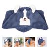 minkissy Lovely Coral Fleece Hair-Drying Hat for Quick Drying Cartoon Design Bath Towel Wrap for Girls Super Absorbent Hair Cap Dog Theme view 4