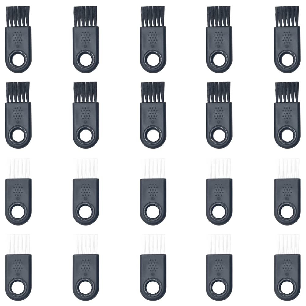 20 Pieces Shaver Brush Trimmer Brush Razor Brush Shaver Cleaning Brush Trimmer Cleaning Brush Razor Cleaning Brush Shaver Cleaning Tool, Black