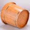 JHDPH Wood Foot Bath Bucket Footbath, Oak Foot Bath Barrel, Pedicure Bowl Spa Massage Wooden Foot Basin, Foot Bath Barrel Health Massage Durable Heightening Foot Tub (Size : 35cm with Cover) view 2