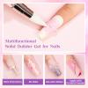 MIZHSE Solid Builder Gel for Nails, 60g Large Capacity, Clear 3D Sculpting, Hard, Non-Sticky Hand Carving UV/LED Extension Gels with 3D Mold for Nail Art Salon Home DIY view 3