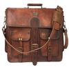 18 Inch Vintage Handmade Leather Travel Messenger Office With Men's Toiletry Bag Leather Travel Toiletry Bag Dopp Kit view 2