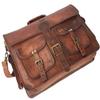 18 Inch Vintage Handmade Leather Travel Messenger Office With Men's Toiletry Bag Leather Travel Toiletry Bag Dopp Kit view 3