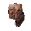 18" Leather Messenger Laptop Bag With Buffalo Toiletry Dopp Kit view 1