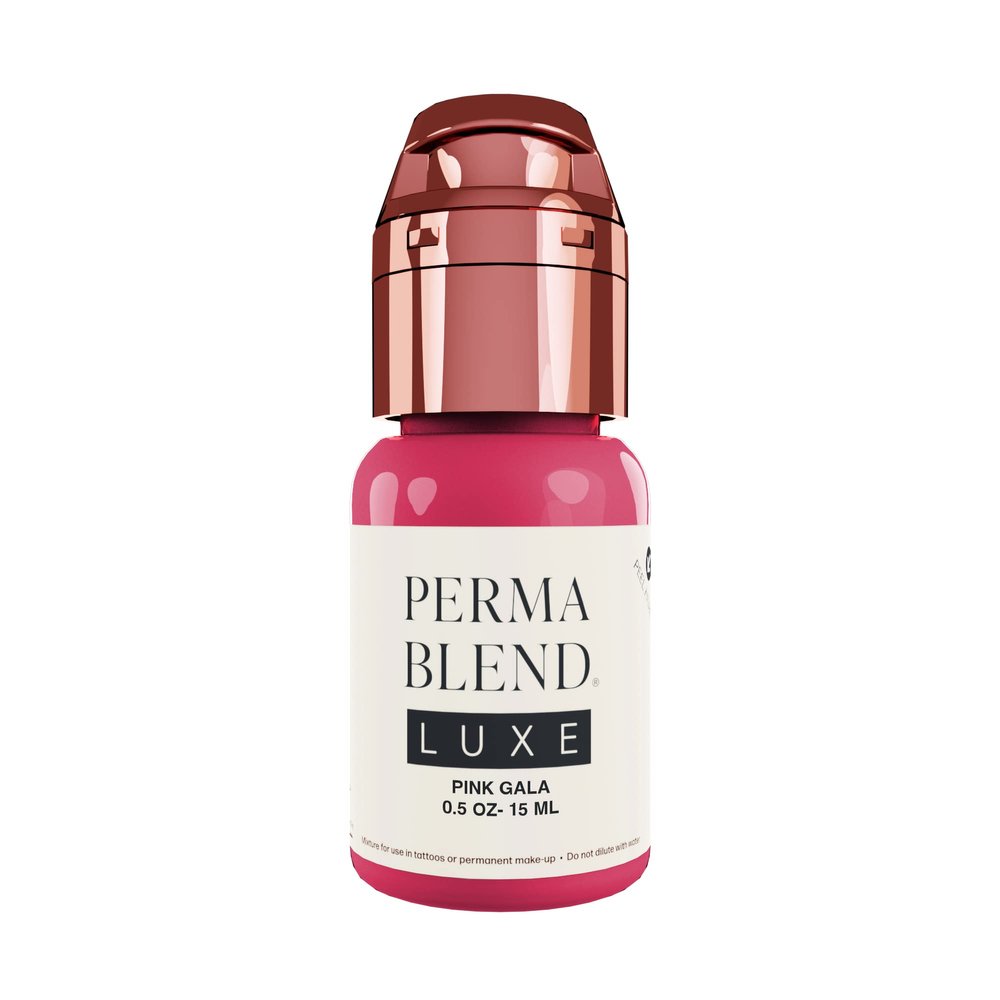 Perma Blend Luxe - Pink Gala - Vegan Lip Tattoo Ink - Cool Microblading Pigment with Medium-High Opacity and Neutral Undertone - Lip Blush & Permanent Makeup - Cruelty-Free (0.5 oz)