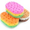 3 Pcs Bath Sponge for Women/Men,  Exfoliating Body Sponges Bath Sponges, 3 Colors Pouf Foam Loofahs Sponge to Spa Reusable view 1