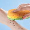 3 Pcs Bath Sponge for Women/Men,  Exfoliating Body Sponges Bath Sponges, 3 Colors Pouf Foam Loofahs Sponge to Spa Reusable view 3