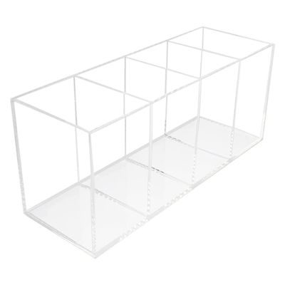 Alipis 1Pc Acrylic Pen Holder acrylic pencil Pens Pencils Cup Storage Lipstick Holder Cosmetic Brush Holder jewelry storage case makeup Desktop Stationery writing pencil vintage office