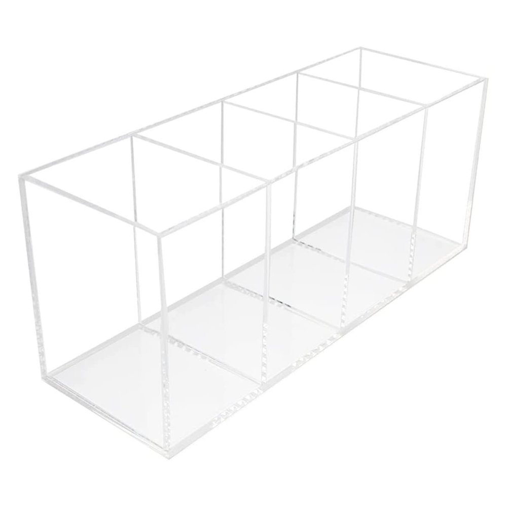 Alipis 1Pc Acrylic Pen Holder acrylic pencil Pens Pencils Cup Storage Lipstick Holder Cosmetic Brush Holder jewelry storage case makeup Desktop Stationery writing pencil vintage office