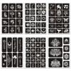 Temporary Tattoo Stencils for Women Girls and Kids, 410+ PCS Henna Tattoo Stencil Kit,Temporary Indian Arabian Glitter Airbrush Tattoo Stencils for Face Body Paint DIY view 2
