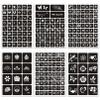Temporary Tattoo Stencils for Women Girls and Kids, 410+ PCS Henna Tattoo Stencil Kit,Temporary Indian Arabian Glitter Airbrush Tattoo Stencils for Face Body Paint DIY view 3