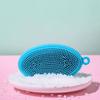Beavorty 3pcs Household Shower Brush Bath Skin Brush Home Silicone Bath Cleaning Scrubber Bathing Skin Massager Random Color view 2