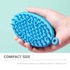 Beavorty 3pcs Household Shower Brush Bath Skin Brush Home Silicone Bath Cleaning Scrubber Bathing Skin Massager Random Color view 3