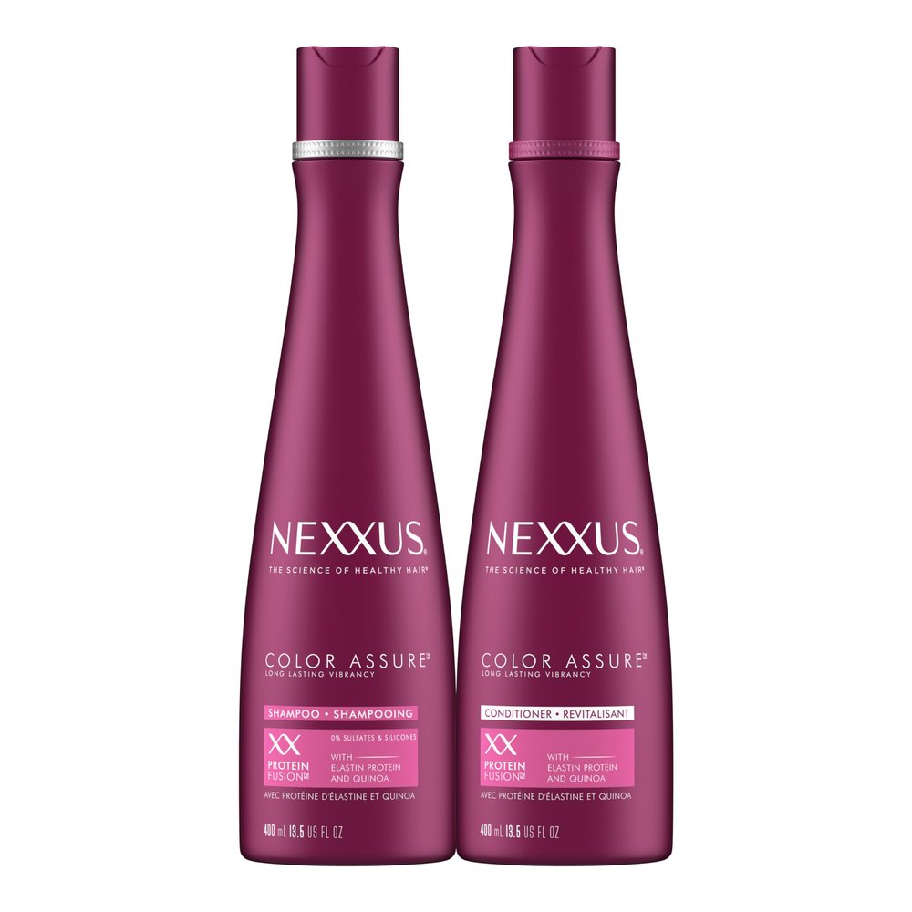 Nexxus Color Assure Shampoo and Conditioner for Color-Treated Hair - Enhances Color for Up to 40 Washes, 13.5oz, 2 Pack