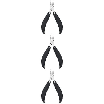 Beaupretty 3pcs Foldable Toenail Clipper for Thick Nails Stainless Steel Nail Cutter Double Springs Portable Design for Home and Salon Use Black