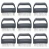 Superio Stiff Nail Brush for Cleaning Fingernails Small Scrub Brush with Handle, Cleaning Brushes for Hands, Toes, and Nails (Black, 9 Pack) view 1