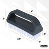 Superio Stiff Nail Brush for Cleaning Fingernails Small Scrub Brush with Handle, Cleaning Brushes for Hands, Toes, and Nails (Black, 9 Pack) view 2