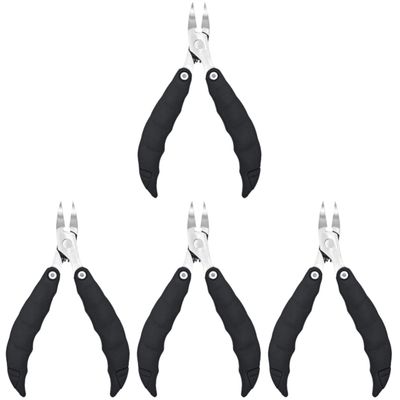 Beaupretty 4pcs Folding Toenail Clipper for Thick and Ingrown Nails Stainless Steel Nail Trimmer Precise Edges for Household Grooming and Care