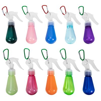 KALLORY 10pcs Portable Spray Bottles for Travel Leakproof Mist Sprayers for Liquids Suitable for Toiletries Cosmetics and Detergents Random Colors