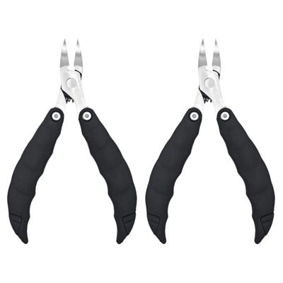 Beaupretty 2pcs Foldable Stainless Steel Toenail Clipper for Ingrown Nails Compact Design for Home and for Fingernail and Toenail Care Black