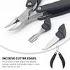 Beaupretty 2pcs Foldable Stainless Steel Toenail Clipper for Ingrown Nails Compact Design for Home and for Fingernail and Toenail Care Black view 4