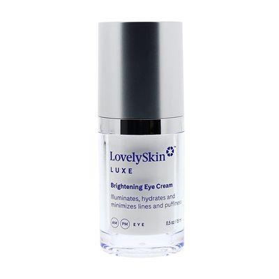 LovelySkin LUXE Brightening Eye Cream - Helps Reduce Dark Circles and Puffiness Under Eye - Instantly Brightens and Softens Skin 0.5 Fl. Oz.