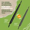 Locsanity Interlocking Tool for Locs - Dual-Ended Metal Dreadlock Crochet Needle - Sisterlock Retightening Tool, Loc Maintenance - Hair Styling Dreads, Microlocks, Small/Medium Locs view 3