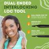 Locsanity Interlocking Tool for Locs - Dual-Ended Metal Dreadlock Crochet Needle - Sisterlock Retightening Tool, Loc Maintenance - Hair Styling Dreads, Microlocks, Small/Medium Locs view 4