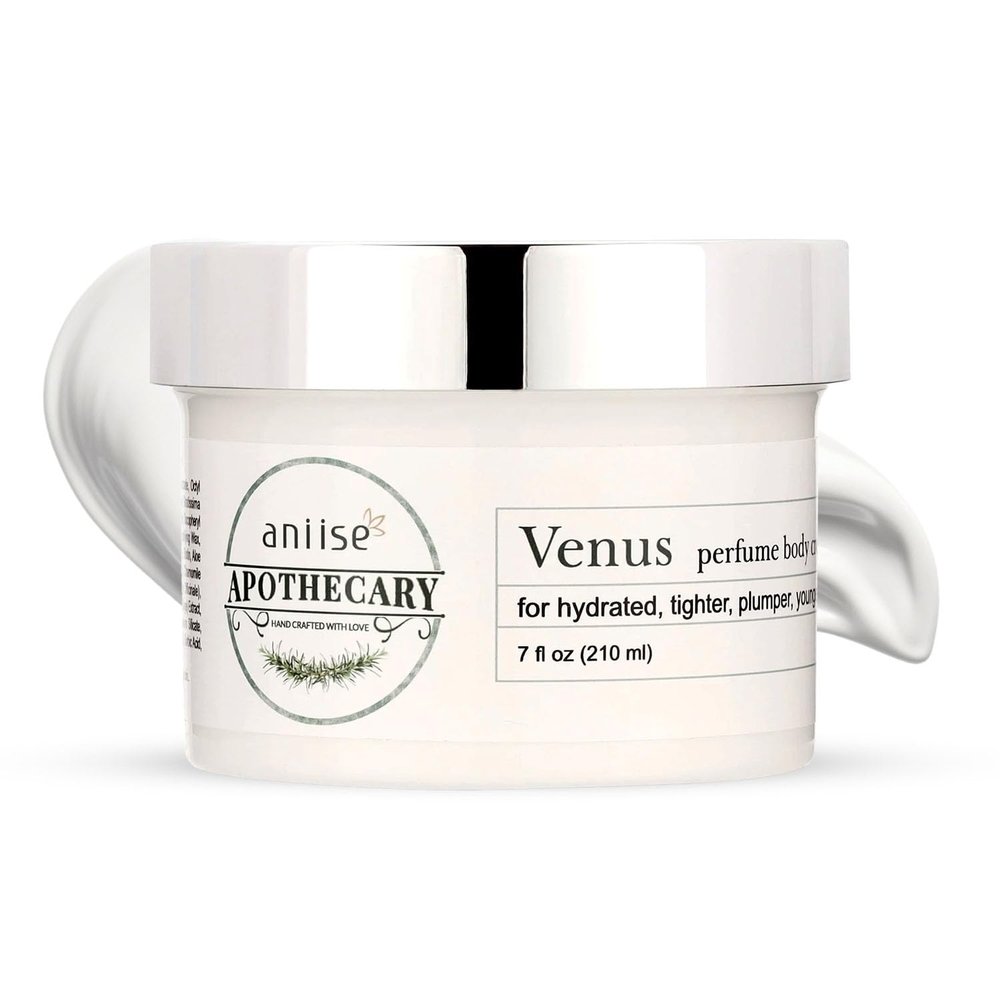 Apothecary Perfume Body Cream | Venus- Inspired by Aventus | Natural Moisturizing Skin Care Cream for Fragrant, Hydrated, Tighter, Plumper, Youthful Skin | 7 fl oz (210 ml)