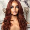 13x4 Lace Front Wigs with Baby Hair Brown Color Brazilian Remy Human Hair Wig for Women Body Wave Glueless Lace Wig (28inches, Brown Color) view 2