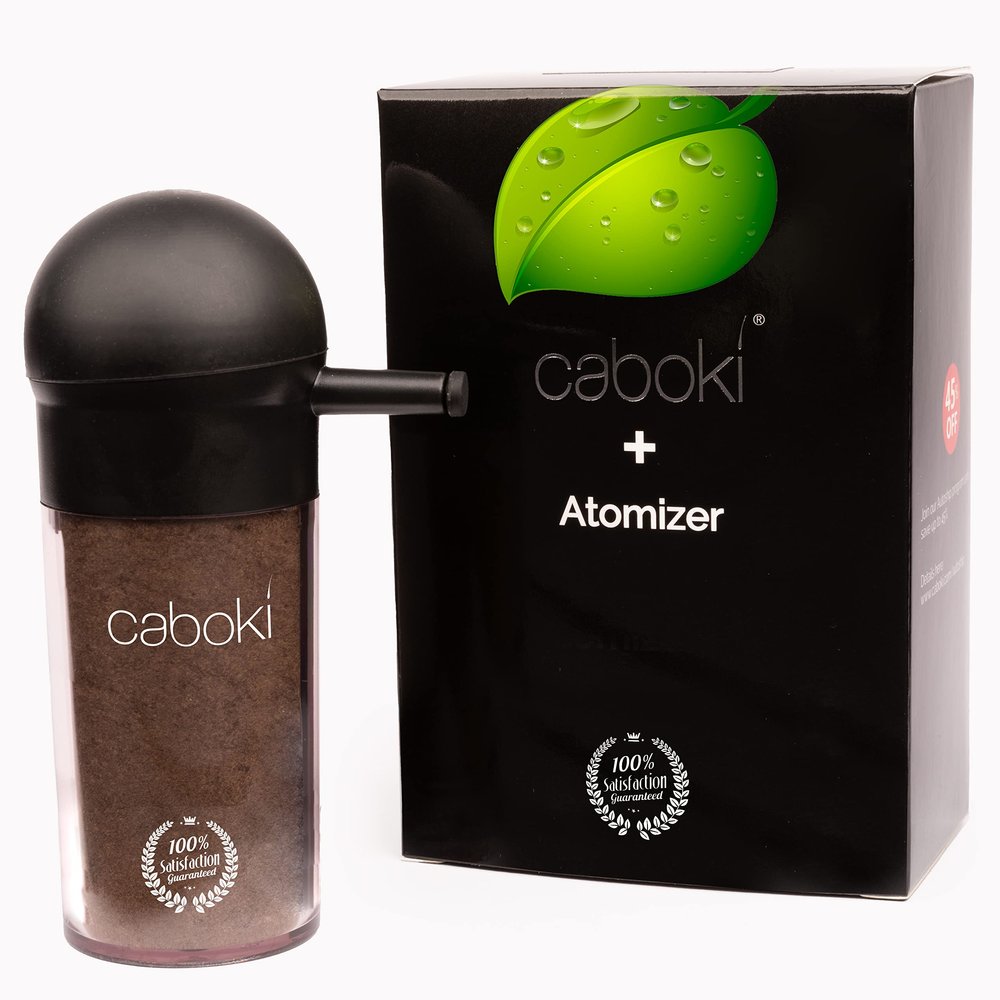 Caboki Hair Building Fiber + Built-In Spray Applicator (30-50 days supply). Light Auburn