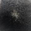 Afro Curl Toupee for Black Men Full Poly Brazilian Human Hairpiece Afro Kinky Wave Mens Toupee All PU Injected Man Wigs Male Hair Prosthesis (6mm afro wave, 1B# OFF BLACK) view 4