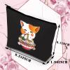 BDPWSS Cat Lover Makeup Bag Kawaii Anime Cat Gift Ramen Noodle Lover Gift Kitty Mom Cosmetic Bag Kitten Gift Crazy Cat Lady Zipper Pouch (Cat noodle bl) view 2