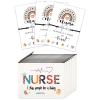 Yinkin 32 Pcs Nurse Appreciation Gift 2025 for Nurse Week 16 Canvas Makeup Cosmetic Bags Survival Kit and 16 Blessing Card Bracelets, Christmas Medical Staff Practitioner Gift for Women(Retro) view 1