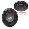 Afro Curl Toupee for Black Men African American Mens Toupee All Poly Brazilian Human Hairpiece Afro Kinky Wave Thin Skin PU Injected Hair Units for Black Man (8mm afro wave, 1B# OFF BLACK) view 4