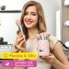 Bueart Design Elegant pink Ultra soft labeled Makeup Brushes Sets with Brush Holder makeup brush set with Foundation Powder blush blending contour Brush (15Pcs Silver Pink+Holder) view 2