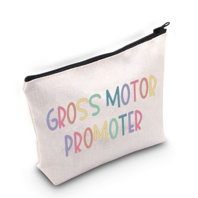 BLUPARK Cute Physical Therapy Makeup Bag PT Gifts for Women Gross Motor Promoter Cosmetic Bag Physical Therapist Gift PT Assistant Gift (Gross Motor Promoter)